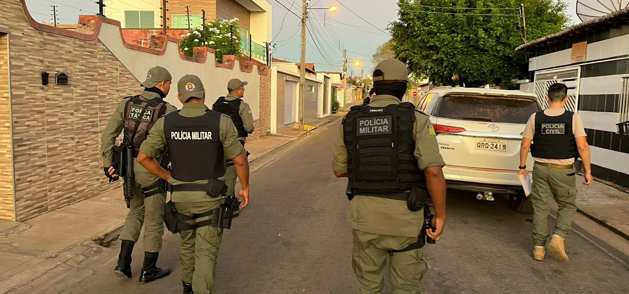 A operação contou com apoio da Polícia Militar do Piauí