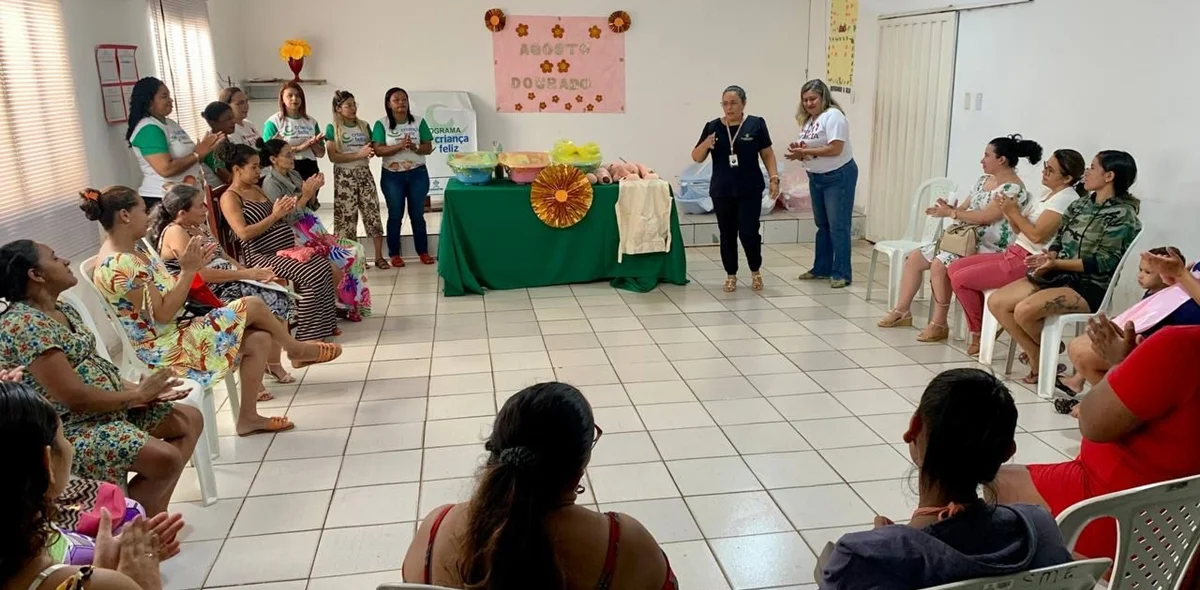 Ação de conscientização ao aleitamento materno