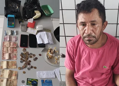 Acusado de tráfico "Neneca" preso pela Polícia Militar