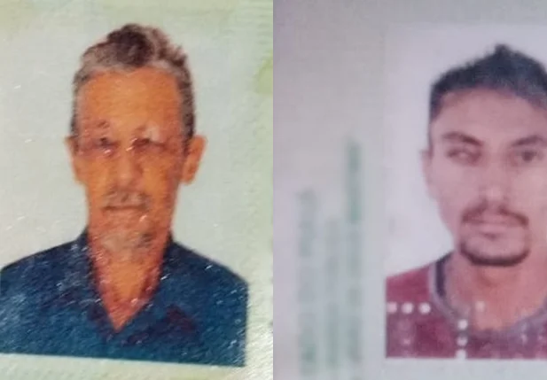 Antônio Gomes Pinheiro à esquerda e Francisco Tertuliano de Matos Amorim à direita