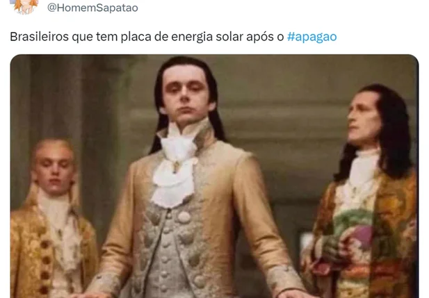 Apagão gerou memes nas redes sociais