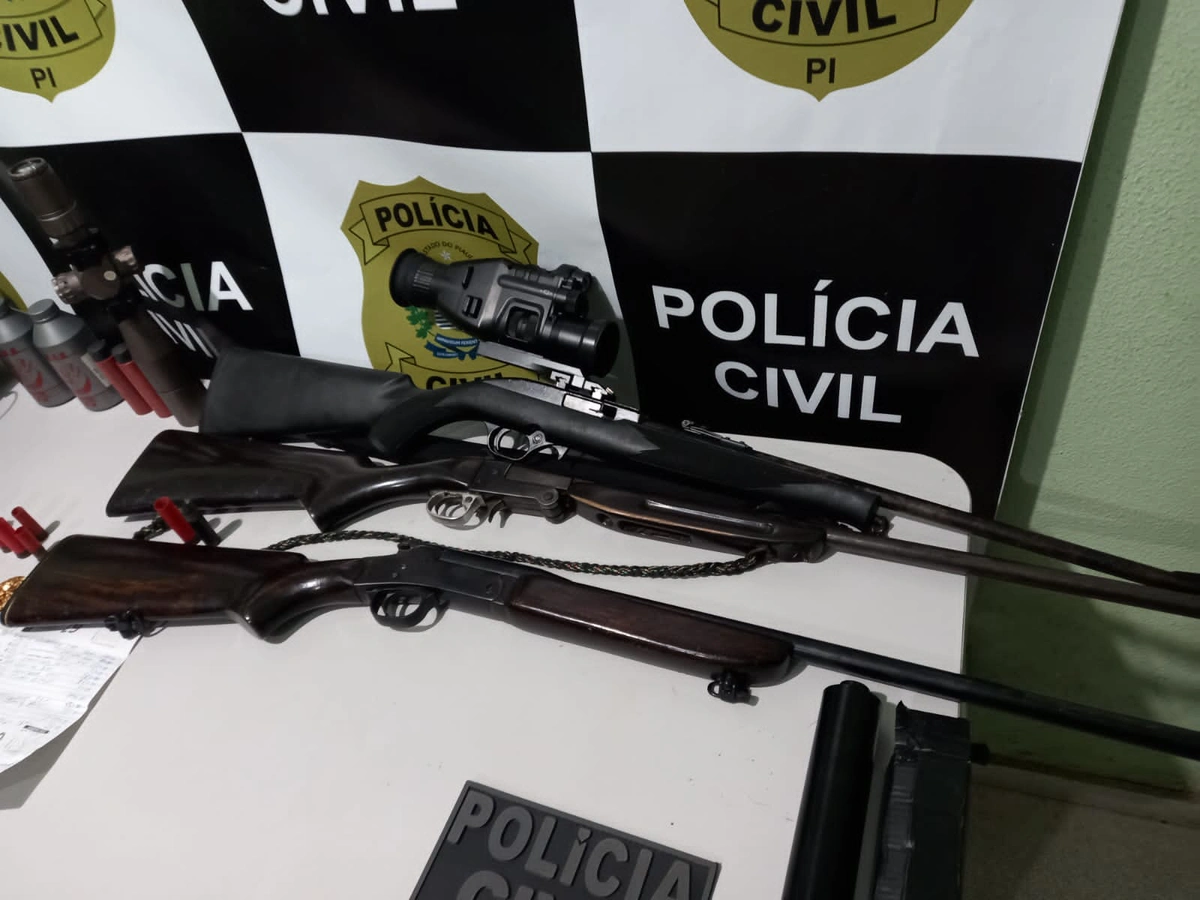 Armas utilizadas no comércio ilegal