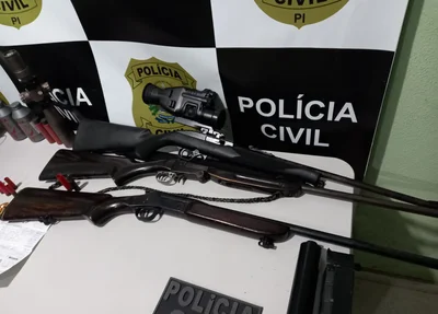Armas utilizadas no comércio ilegal