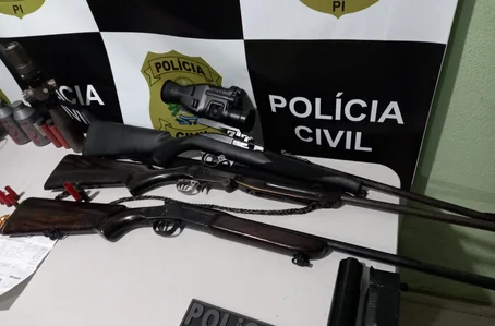 Armas utilizadas no comércio ilegal