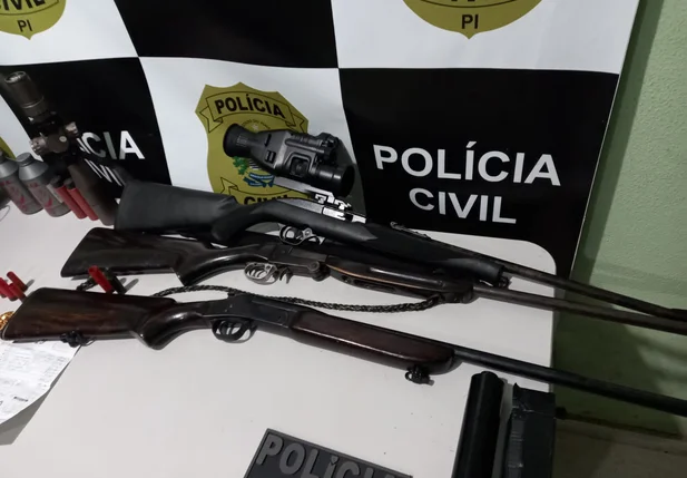 Armas utilizadas no comércio ilegal