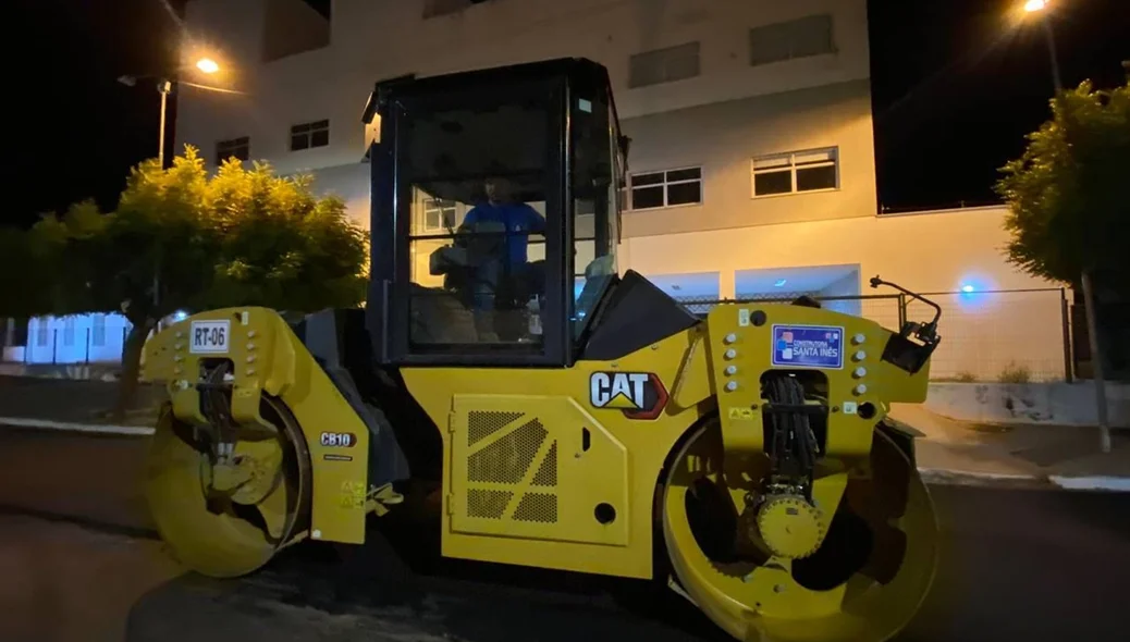 As obras estão em andamento