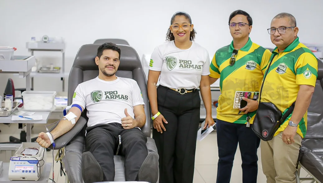 Assosiação ProArmas realiza Dia D de doações de sangue no Hemopi em Teresina