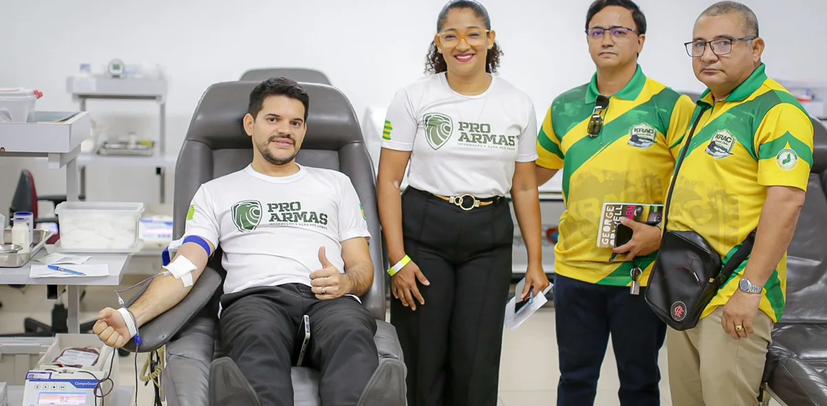 Assosiação ProArmas realiza Dia D de doações de sangue no Hemopi em Teresina