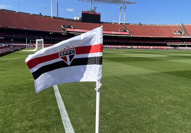 Bandeira do São Paulo no Morumbi