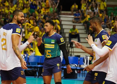 Brasil comemora vitória contra a Colômbia no Sul-Americano