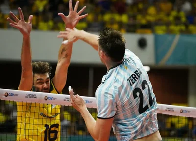 Brasil sofre mais uma vez nas mãos dos argentinos e saí derrotado no Sul-Americano de Vôlei