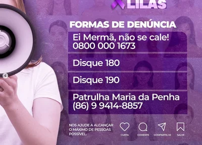 Campanha Agosto Lilás: saiba como denunciar violência contra a mulher