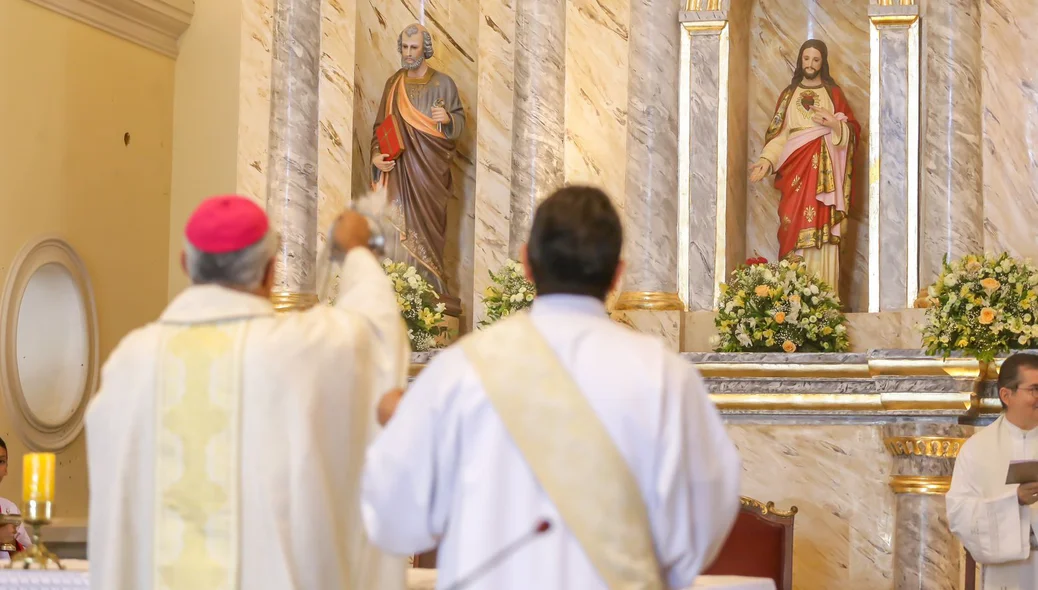 Celebração da missa em Ação de Graças