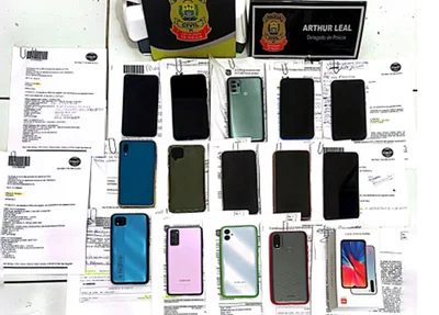 Cerca de 23 celulares foram recuperados pela Polícia Civil