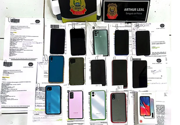 Cerca de 23 celulares foram recuperados pela Polícia Civil