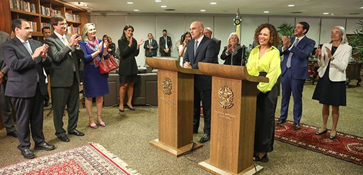 Cerimônia de posse da nova ministra do TSE, Edilene Lobo