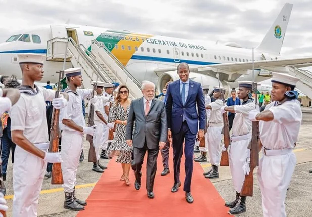 Chegada do Presidente Lula à São Tomé e Príncipe