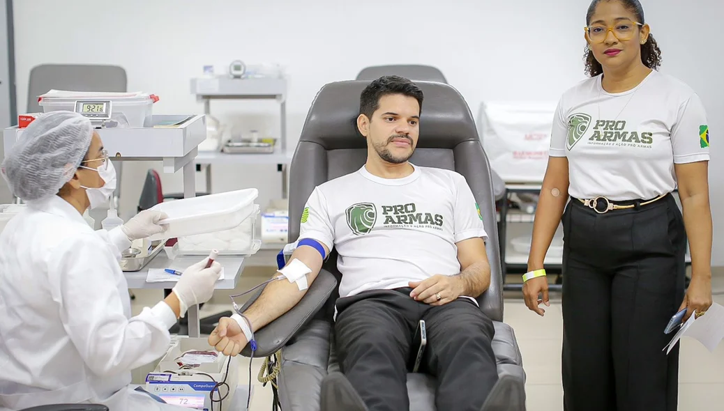 Dia D de doação de sangue está sendo realizado pelo grupo ProArmas