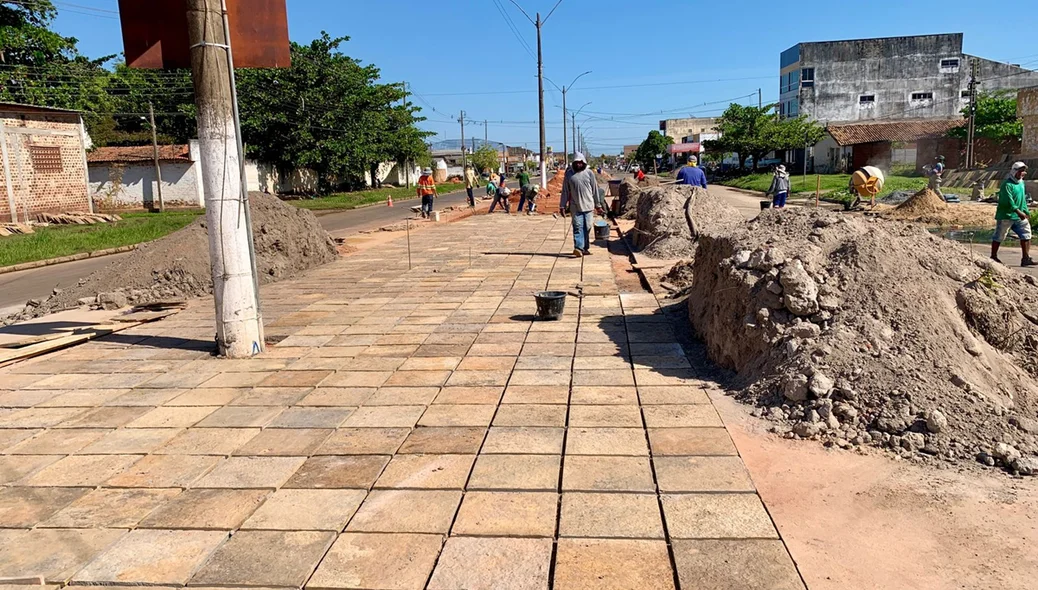 do canteiro central da Avenida Ministro Petrônio Portela
