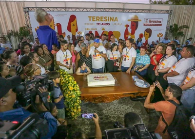 Dr. Pessoa comemorando o aniversário de Teresina
