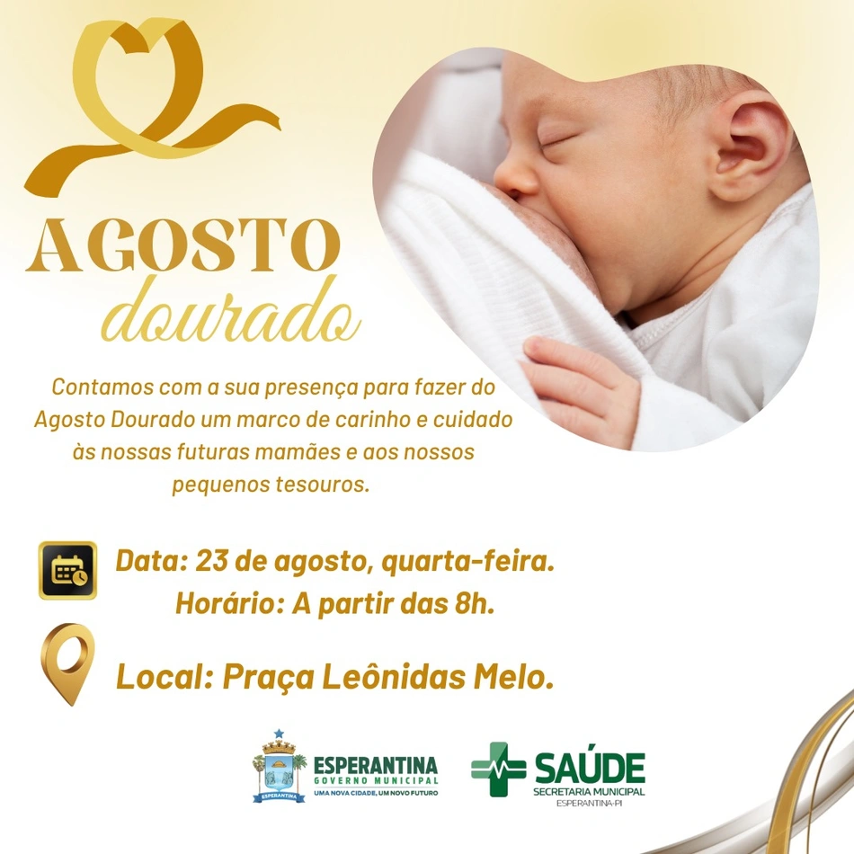Esperantina promoverá atividades em celebração ao Aleitamento Materno
