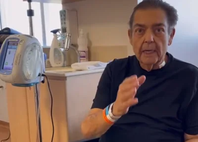 Faustão em vídeo após cirurgia