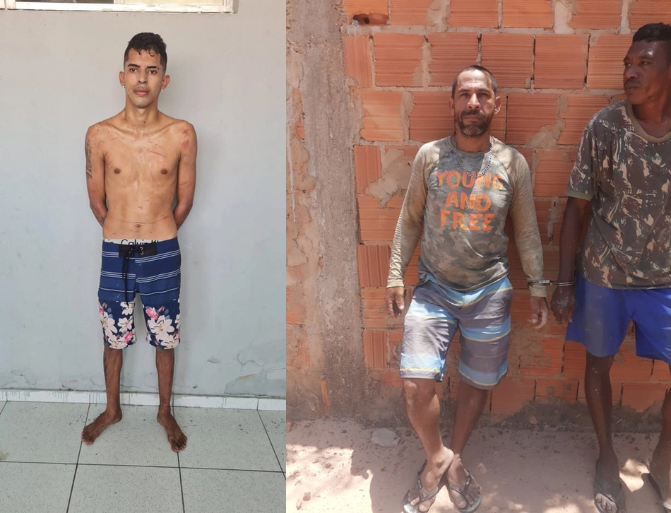 Francisco, Danilo e Paulo foram presos