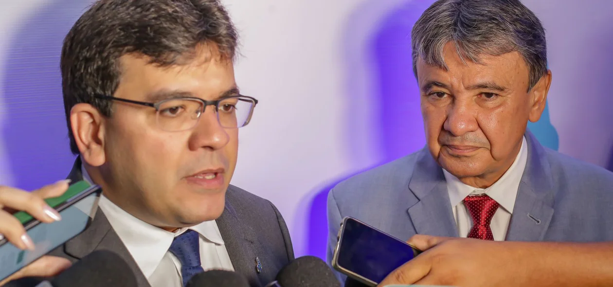 Governador do Piauí, Rafael Fonteles e o senador Wellington Dias