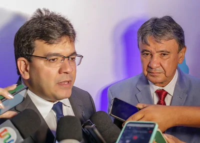Governador do Piauí, Rafael Fonteles e o senador Wellington Dias