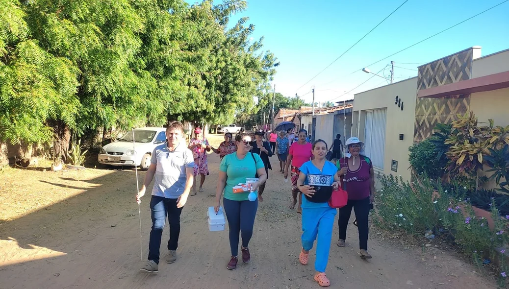 Idosos cadastrados na Equipe VI no município participaram do evento