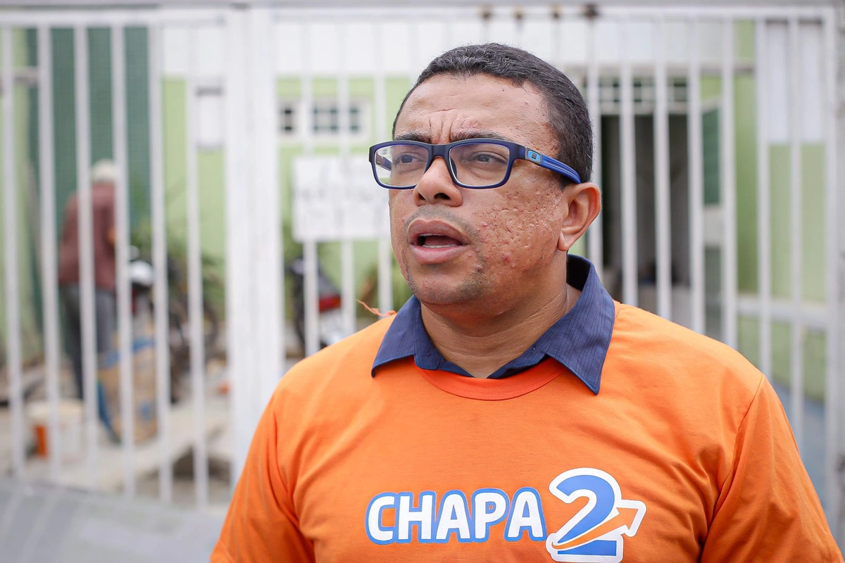 Isac Newton, presidente da Chapa 2 nas eleições do Sinpolpi