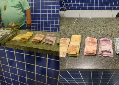 Itens apreendidos em posse do menor de idade em Parnaíba