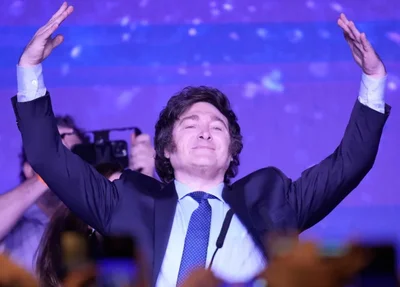Javier Milei, candidato à presidência de extrema direita