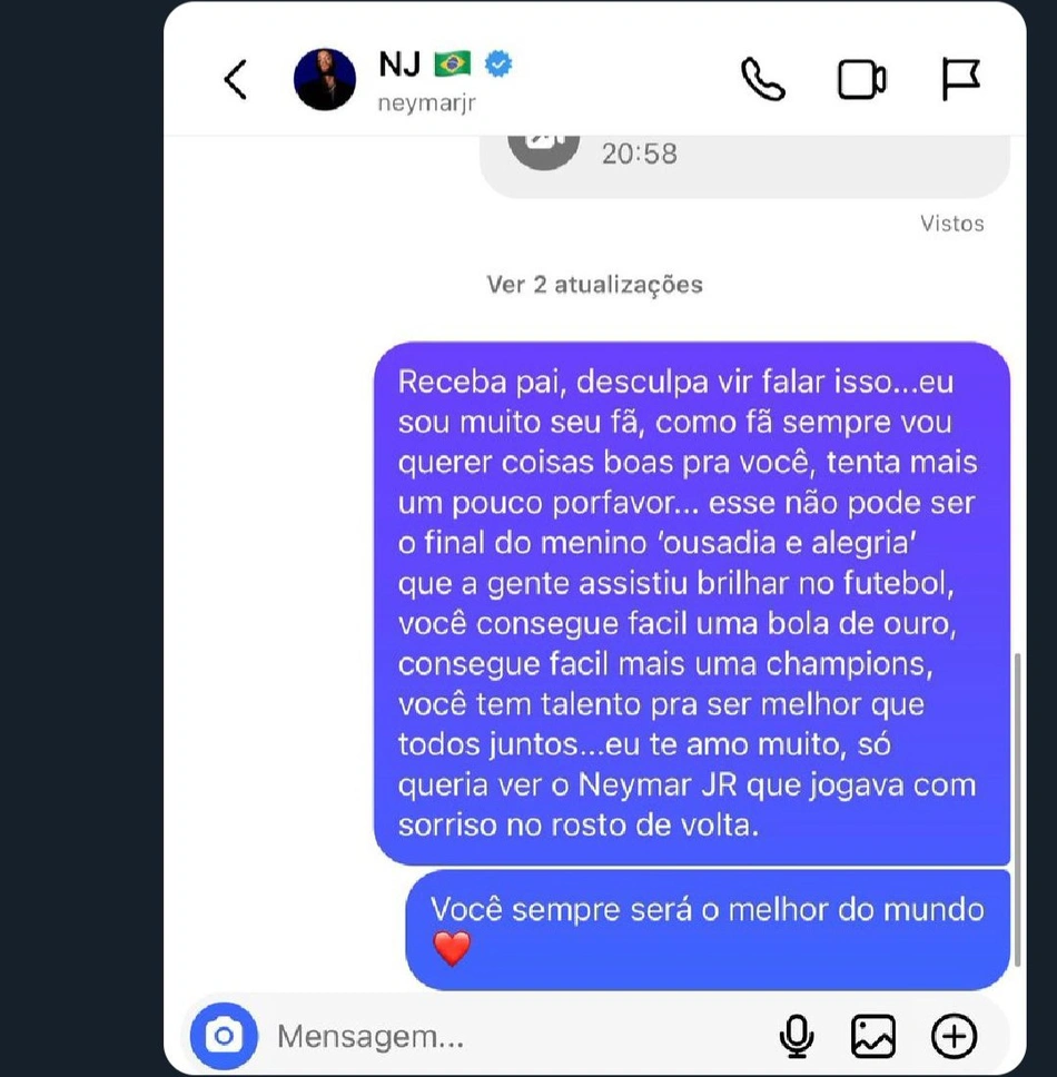 Luva de Pedreiro pede que Neymar reconsidere ida ao futebol árabe