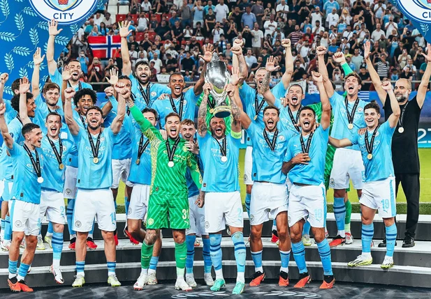 Manchester City venceu a Supercopa da Europa