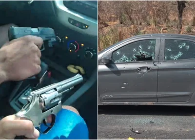 Membros do PCC gravaram vídeo ostentando armas antes de serem mortos na PI 395 em Palmeira do Piauí