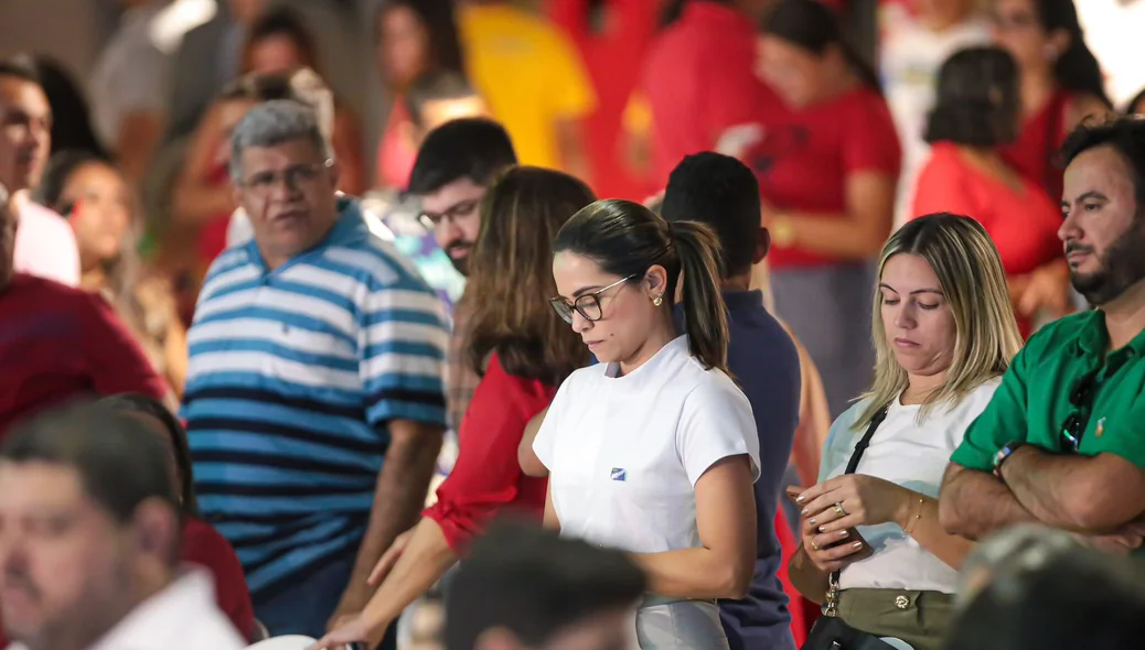 Militantes acompanharam agenda do presidente Lula em Teresina