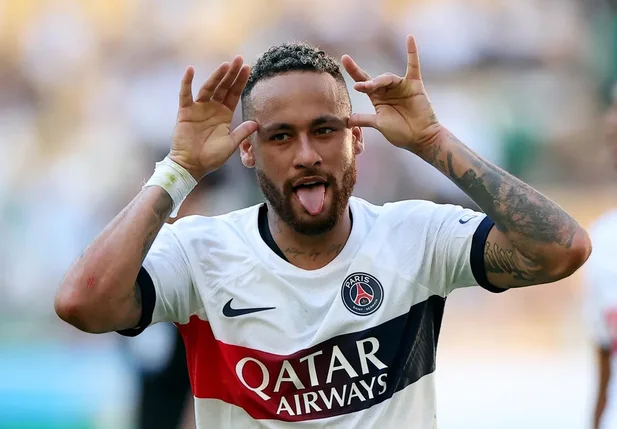 Neymar marcou duas vezes na vitória do PSG