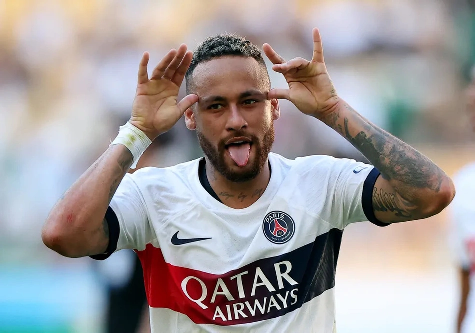 Neymar marcou duas vezes na vitória do PSG