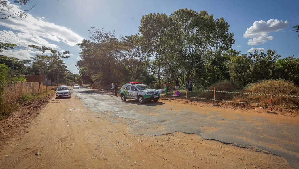 O acidente ocorreu na Estrada da Alegria