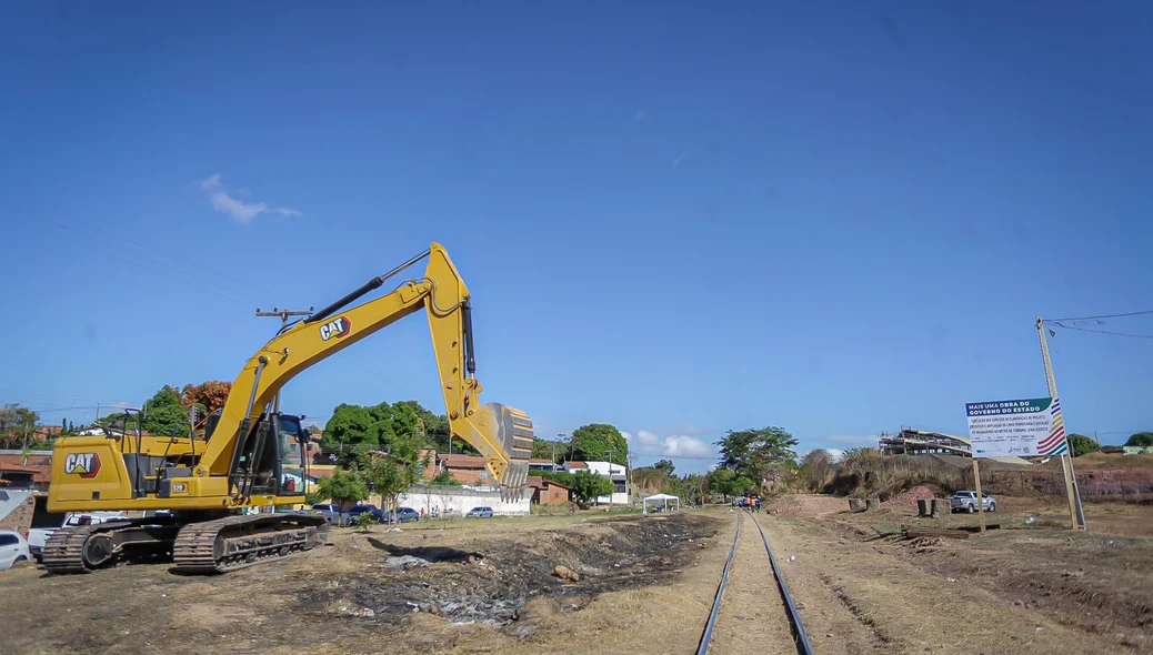 Obras de expansão do metrô de Teresina