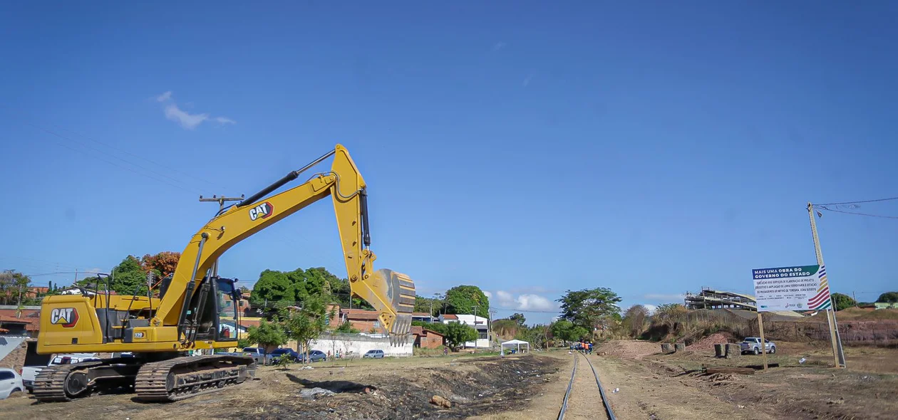 Obras de expansão do metrô de Teresina