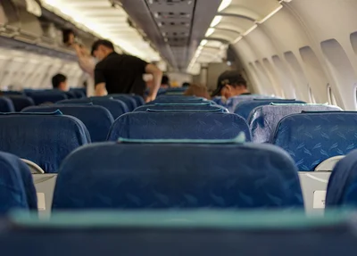 Passageiros no avião