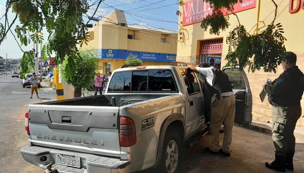 PM chegou ao local para atender a ocorrência