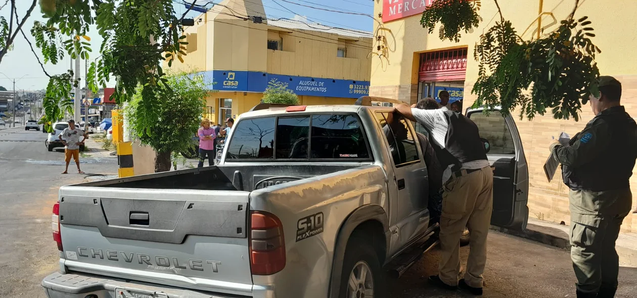 PM chegou ao local para atender a ocorrência