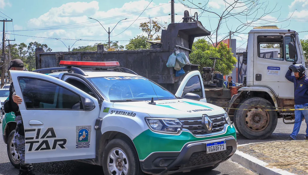 PM esteve no local para resguardar a área do acidente