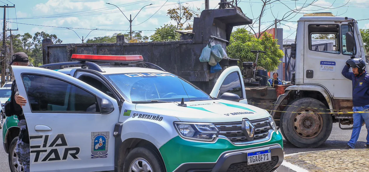 PM esteve no local para resguardar a área do acidente