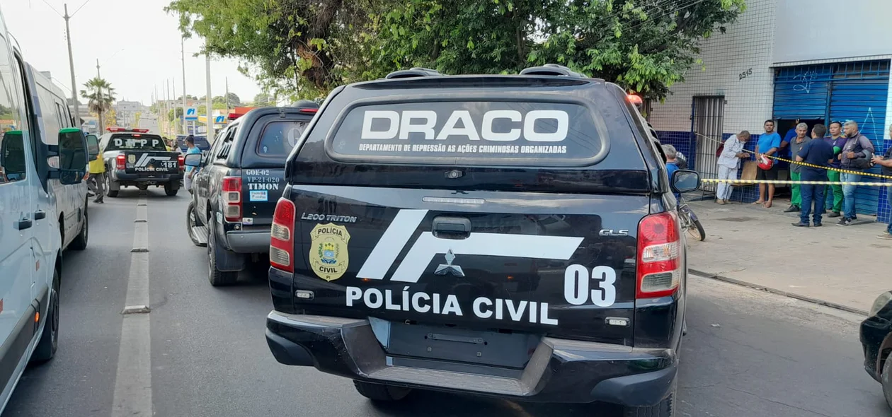 Policiais do DRACO foram acionados para atender a ocorrência