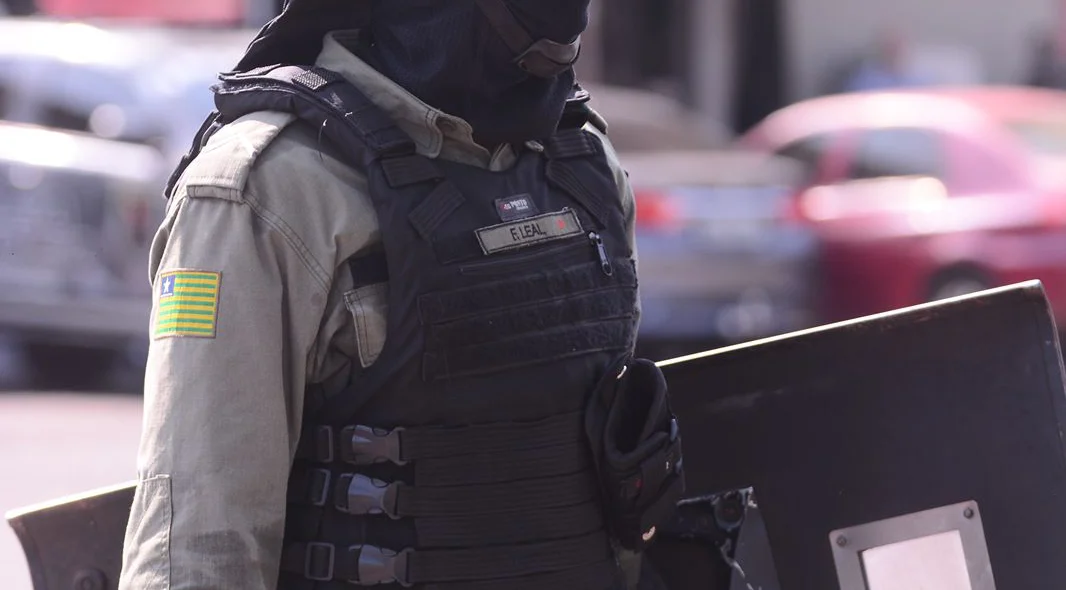 Policial militar recém-formado para a tropa de choque do Piauí