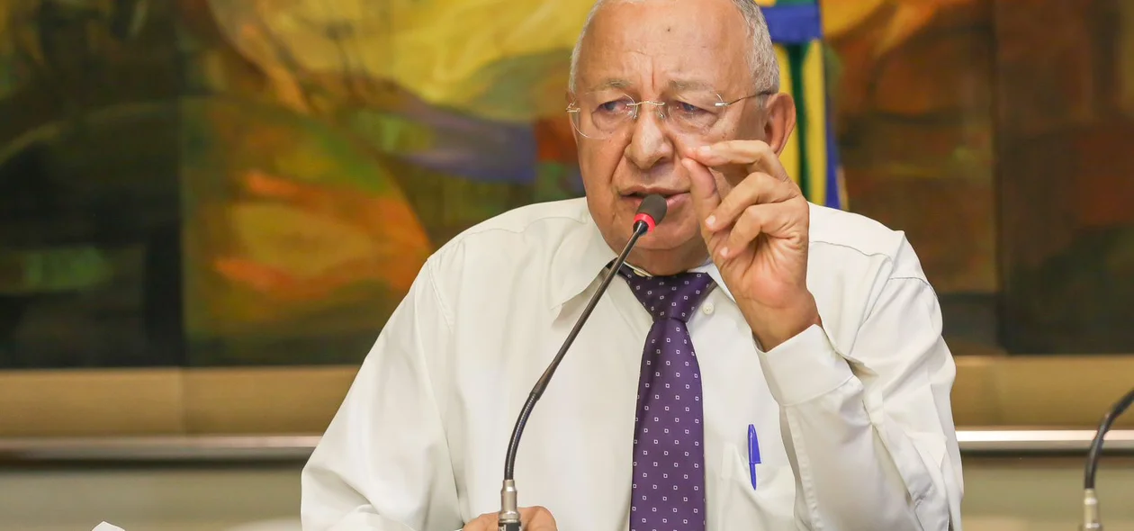 Prefeito Dr. Pessoa durante seu pronunciamento